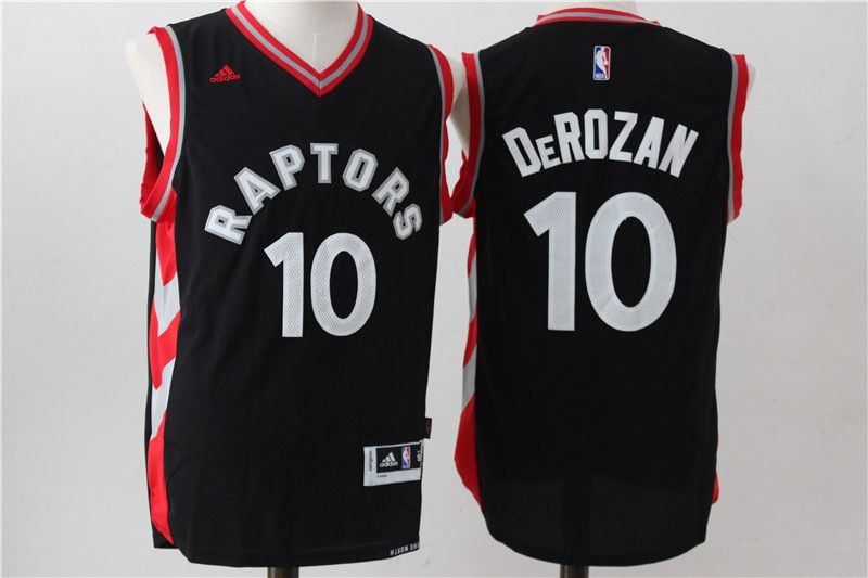 Men Toronto Raptors #10 Derozan Black Adidas NBA Jerseys->toronto raptors->NBA Jersey